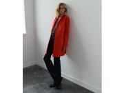 La Redoute Womens Buttoned Coat Red Size Us 4 Fr 34