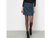 La Redoute Womens Jacquard Skirt With Metallic Fibre Detail Blue Us 8 Fr 38