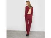 R Edition Womens Open Back Jumpsuit Red Size Us 4 Fr 34