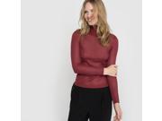 R Edition Womens Metallic Skinny Rib Knit Jumper Sweater Purple Us 14 Fr 44