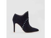 La Redoute Womens Leather Stiletto Ankle Boots Blue Size 37