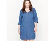 Castaluna Womens Denim Tunic Dress Blue Size Us 24 Fr 54
