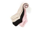 Abcd r Girls Pack Of 3 Cable Knit Tights Pink Size 19 22