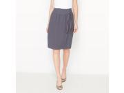 La Redoute Womens Crepe Wrapover Style Skirt Grey Size Us 10 Fr 40