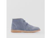 R Essentiel Teen Boys Suede Lace Up Ankle Boots Blue Size 30
