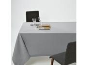 La Redoute Plain Polyester Tablecloth Grey Size 150 X 200 Cm