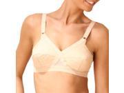 Womens Cross Your Heart Non Underwired Bra With Broderie Anglaise
