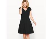 La Redoute Womens Stretch Twill A Line Dress Black Size Us 8 Fr 38