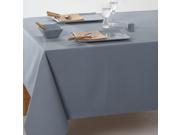 La Redoute Plain Coated Cotton Tablecloth Blue Size 150 X 300