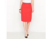 La Redoute Womens Pencil Skirt In Stretch Twill Red Size Us 18 Fr 48