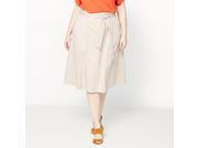 Castaluna Womens Paperbag Skirt Beige Size Us 26 Fr 56