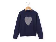 R Essentiel Girls Heart Jumper Sweater 3 12 Years Blue Size 10 Years 54 In.