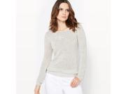 La Redoute Womens Ribbon Knit Jumper Sweater Grey Size Us 8 10 Fr 38 40