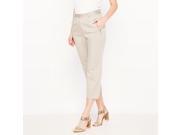 Womens Special Travel Cotton Satin Cropped Trousers