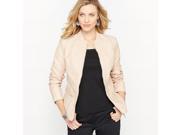 La Redoute Womens Faux Leather Bomber Jacket Pink Size Us 20 Fr 50