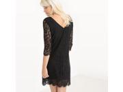 R Edition Womens Lace Dress With Low Back Black Size Us 20 Fr 50