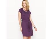 La Redoute Womens Milano Knit Dress Purple Size Us 12 Fr 42