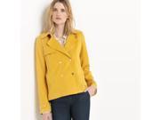 Atelier R Womens 100% Lyocell Short Trench Coat Orange Size Us 12 Fr 42
