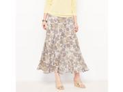 La Redoute Womens Printed Crinkle Voile Skirt Other Size Us 14 Fr 44