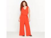 Castaluna Womens Sleeveless Jumpsuit In Softly Draping Jersey Red Us 14 Fr 44