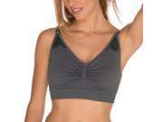 Au Fil Des Mois Womens Nursing Bra Grey Size Us 8 10 Fr 38 40