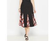 La Redoute Womens Skirt With Printed Panels Black Size Us 10 Fr 40
