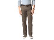 Dockers Mens Alpha Khaki Slim Fit Tapered Chinos Brown Size 33 Length 32 Us