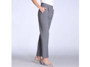 Womens Two Way Stretch Pleat Front Trousers Inside Leg 27.5 .