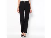 La Redoute Womens Stretch Tummy Toning Trousers Black Size Us 12 Fr 42