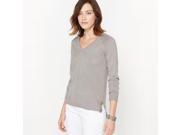 La Redoute Womens Fancy Knit Jumper Sweater Grey Size Us 20 22 Fr 50 52