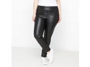Castaluna Womens Long Faux Stretch Leather Jeggings Black Size Us 28 Fr 58
