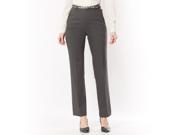 La Redoute Womens Stretch Tummy Toning Trousers Grey Size Us 12 Fr 42