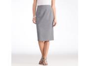 La Redoute Womens Two Way Stretch Skirt Length 62Cm Grey Size Us 8 Fr 38
