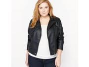 Castaluna Womens Faux Leather Bomber Jacket Black Size Us 18 Fr 48
