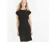 R Essentiel Womens Short Sleeved Tailored Dress Black Size Us 16 Fr 46