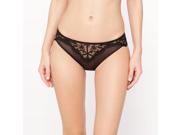 Louise Marnay Womens Embroidered Tulle Briefs Black Size Us 16 Fr 46