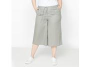 Castaluna Womens Linen And Cotton Cropped Trousers Green Size Us 18 Fr 48