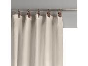Private Pre Washed Linen Blackout Curtain With Leather Tabs