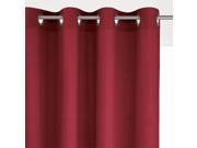 La Redoute Interieurs Odorie Linen Viscose Eyelet Curtain Red Size 350 X 135 Cm