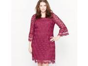 Castaluna Womens Guipure Lace Dress Red Size Us 28 Fr 58