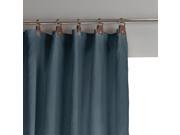 Private Pre Washed Linen Blackout Curtain With Leather Tabs