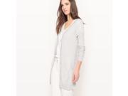 R Essentiel Womens Long Sleeved Viscose Open Cardigan Grey Size Xxl