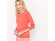 R Edition Womens Cotton Crew Neck Jumper Sweater Pink Size S