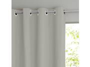 La Redoute Cotton Blackout Curtain With Eyelet Header Grey Size 350 X 135 Cm
