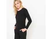 R Edition Womens Cotton Crew Neck Jumper Sweater Black Size M