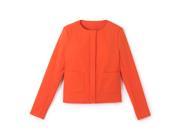 R Essentiel Womens Cotton Sateen Zip Up Jacket Red Size Us 18 Fr 48