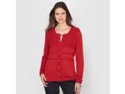 La Redoute Womens Cashmere Feel Cardigan Red Size Us 12 14 Fr 42 44