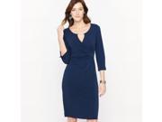 La Redoute Womens Crepe Dress Blue Size Us 14 Fr 44