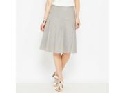 La Redoute Womens Linen Rich Skirt Grey Size Us 12 Fr 42