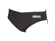 Arena Mens M Solid Brief Trunks Black Size S